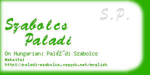 szabolcs paladi business card